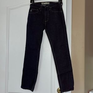 BOYS VANS BLUE JEANS SZ 16 SLIM/ 29 X 30 WIRN ONCE.